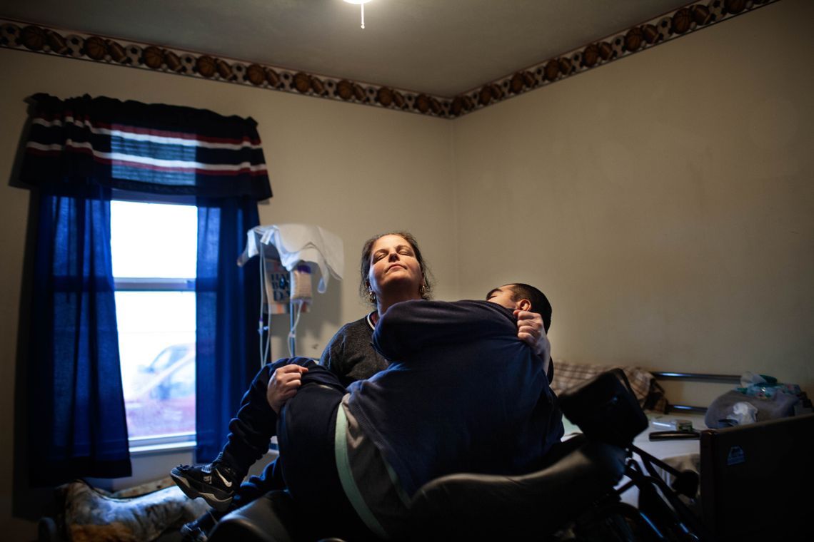 Seleste Hernandez's husband Pedro was deported to Mexico in 2017, leaving her as the sole caretaker for her son Juan, who is 30 and suffers from severe cerebral palsy. Every day Seleste must lift Juan by herself from his bed to his wheelchair in their home in Elyria, Ohio, a task she had relied on her husband to perform.
