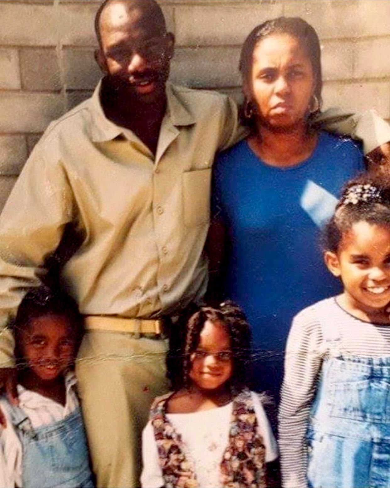 Byron Miller and Annette Billups and their children, from left, Cameron Miller, Candace Miller, and Jessica Carr. 