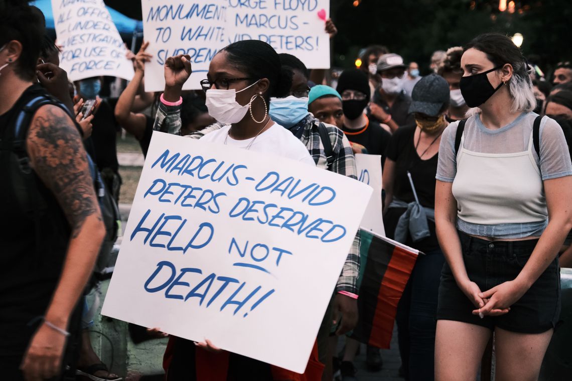 A group of protesters in Richmond took to the street demanding that the case of Marcus-Davis Peters be reopened. Marcus-David was a 24-year-old African-American man who was shot and killed by a Richmond police officer on May 14, 2018, while experiencing a mental health crisis.