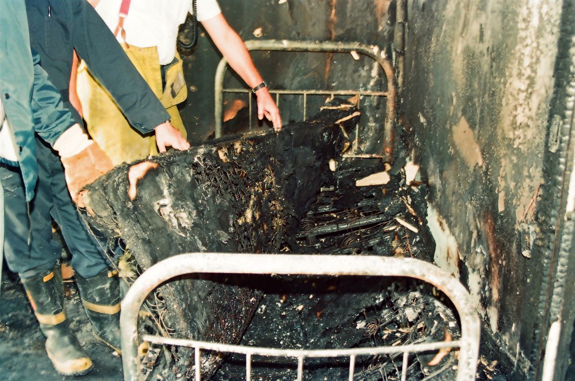 Investigators took these photos after a fire on Dec. 23, 1991, at the Corsicana home of Cameron Todd Willingham and Stacy Willingham. Independent experts have concluded that the criminal investigation was deeply flawed and that the fire may not have been arson.