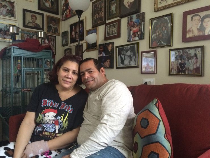 Jose Aguasvivas, pictured with his wife, Honelia, was able to return to the United States after being deported to the Dominican Republic for six years.