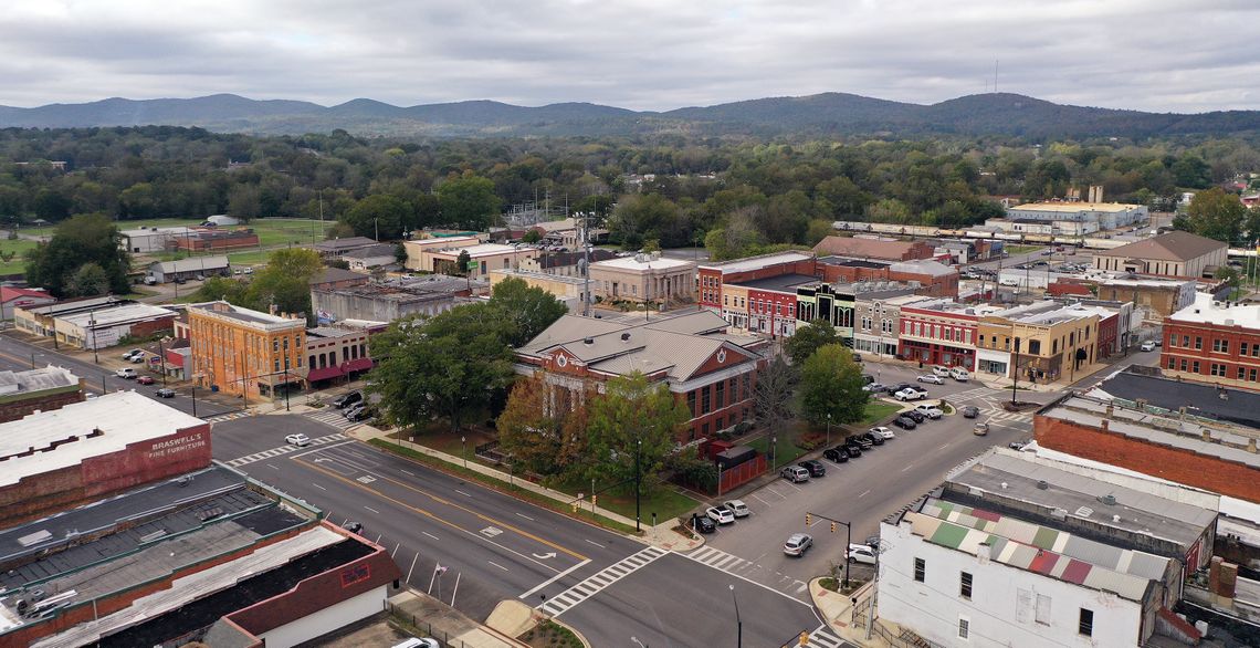 Talladega is located in east Alabama, about 60 miles from Birmingham.