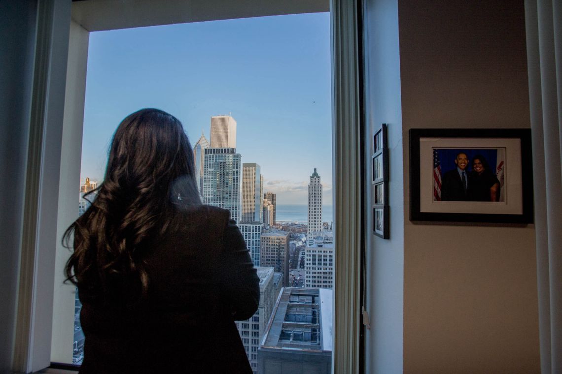 Foxx in her office. 