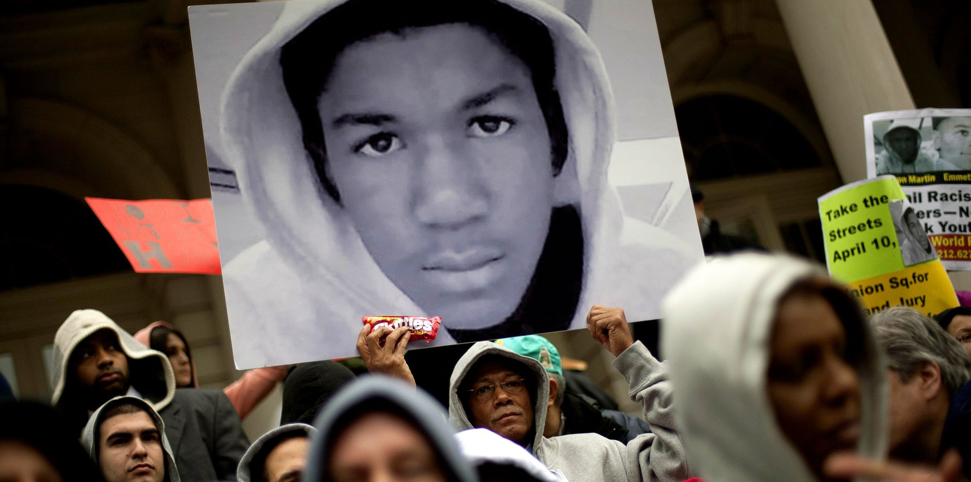 A press conference by City Council members and protesters in New York, N.Y., called for justice in the Feb. 26 death of 17-year-old Trayvon Martin on Mar. 28, 2012 in New York.