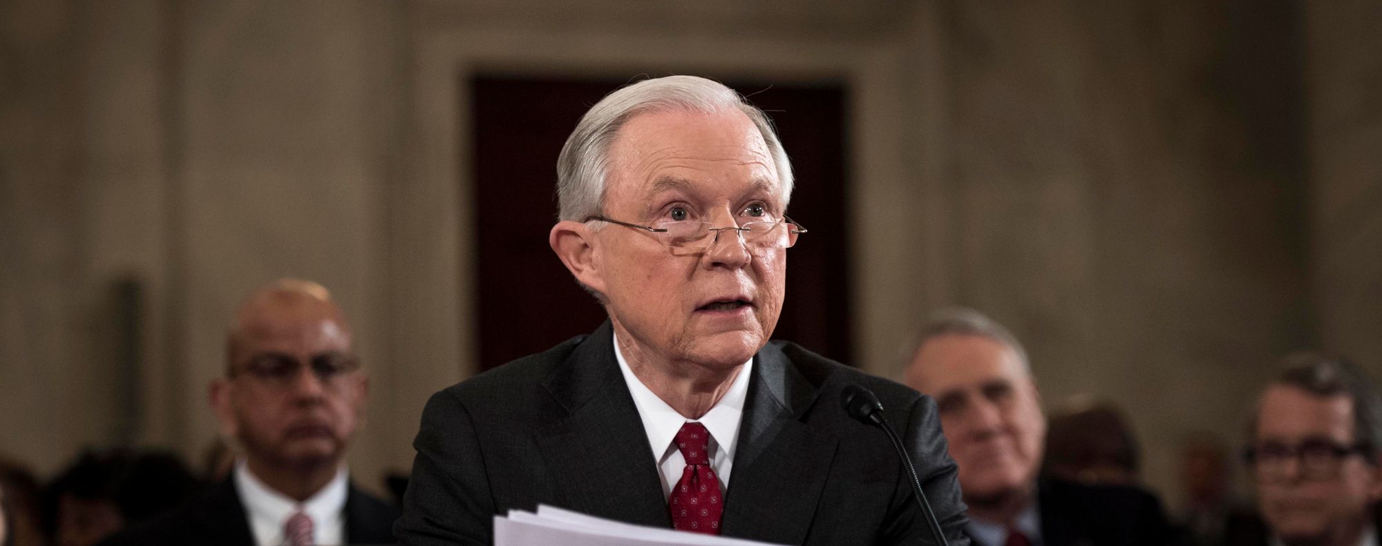 Sen. Jeff Sessions, R-Ala., at his confirmation hearing before the Senate Judiciary Committee.