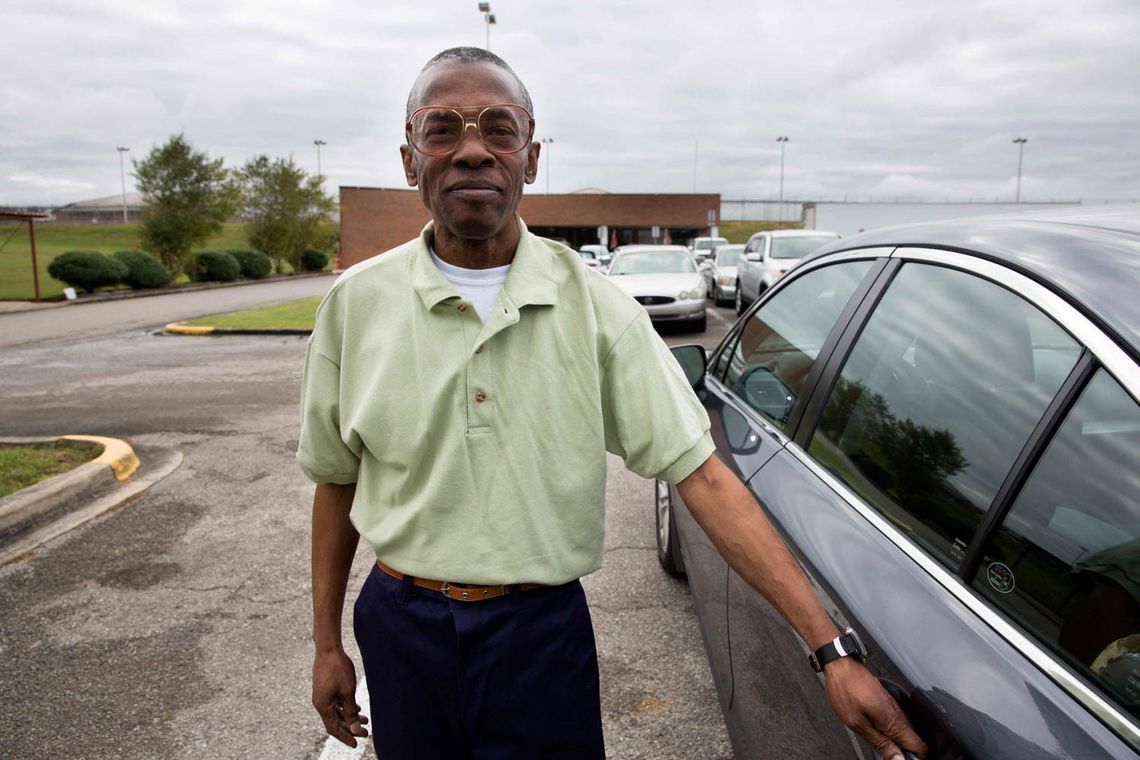 Ronald Elston, minutes after his release from St. Clair Correctional Facility in Alabama. “When I wake up,” he said, “it will be strange to me, because I’m so used to waking up in that little small cell with just a toilet and bed for so long. I’m going to think I’m dreaming or something.”