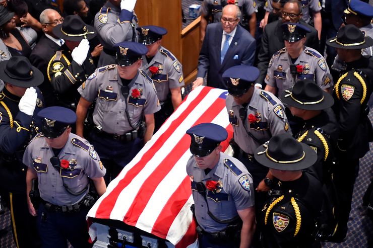 Baton Rouge police Cpl. Montrell Jackson was slain by a gunman along with two other law enforcement officers in Baton Rouge, La., on July 17, 2016.