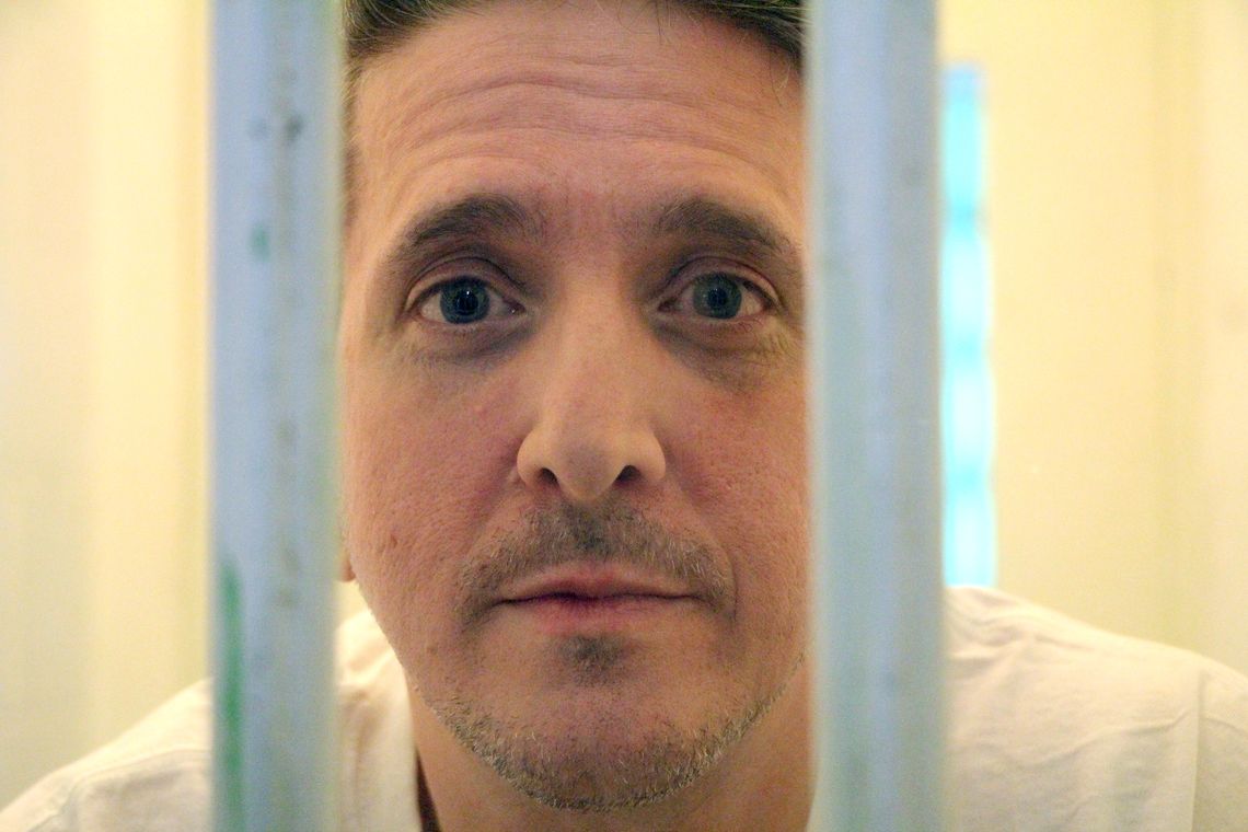 Richard Glossip at Oklahoma State Penitentiary in McAlester, Okla. in November 2016. Glossip has been on death row for over two decades. His case has motivated Oklahoma state Rep. Kevin McDugle to pursue legislation that he hopes will fix the death penalty.
