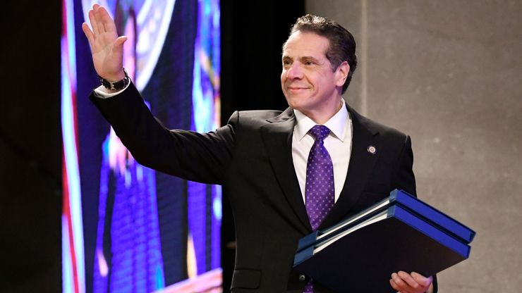 New York Gov. Andrew Cuomo arrives to deliver his State of the State address in Albany, N.Y., in January of 2018.