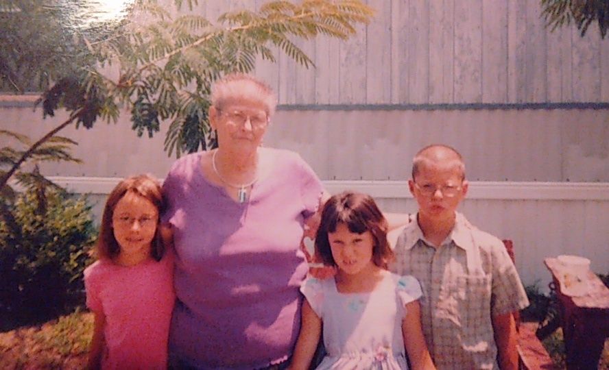 After Adams's parental rights were terminated, Joyce Andrews adopted her children, Kristina, Holly, and Kasey, all seen here. They refer to Andrews as "Momma."