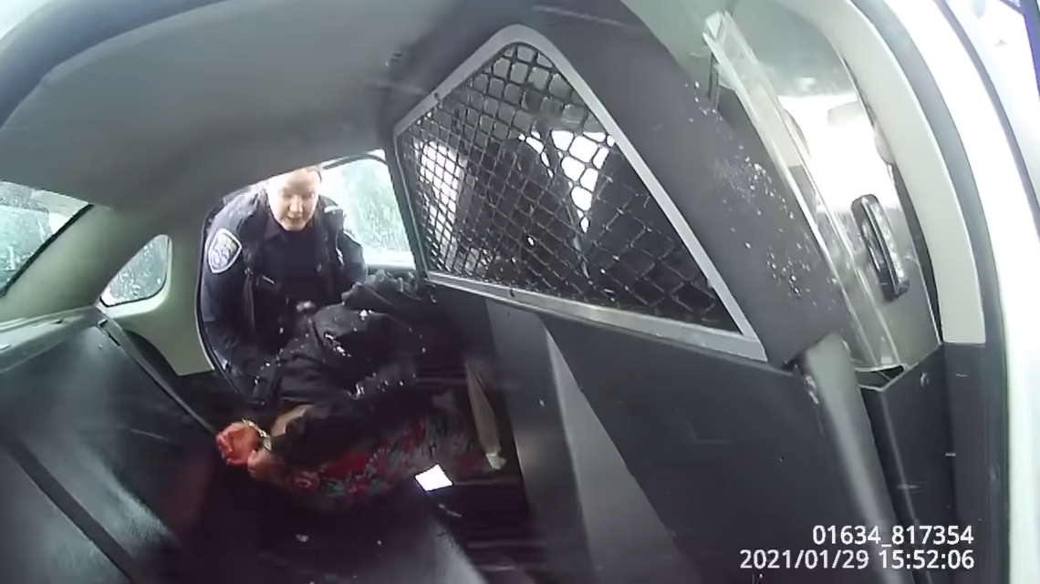 A 9-year-old girl was handcuffed, pepper sprayed and forced into a patrol car by officers responding to a family disturbance call in Rochester, New York, on Jan. 29, 2021.