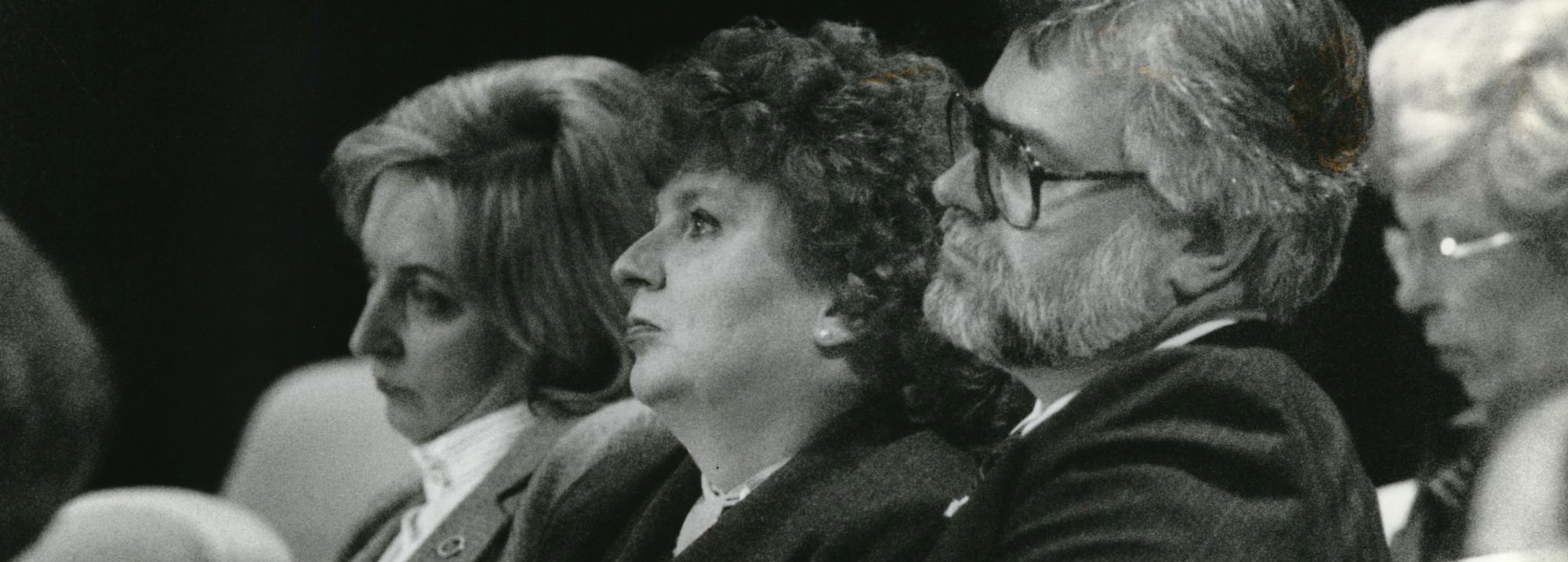 Portland Police Chief Penny Harrington, center, in 1986 with her husband, Officer Bruce Gary Harrington, and her sister, police Capt. Roberta Webber.