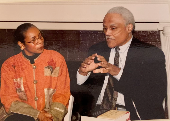 Dr. Linda A. Clayton and Dr. W. Michael Byrd in at a book signing in Boston for their second book on the history of racial health disparities in the United States.