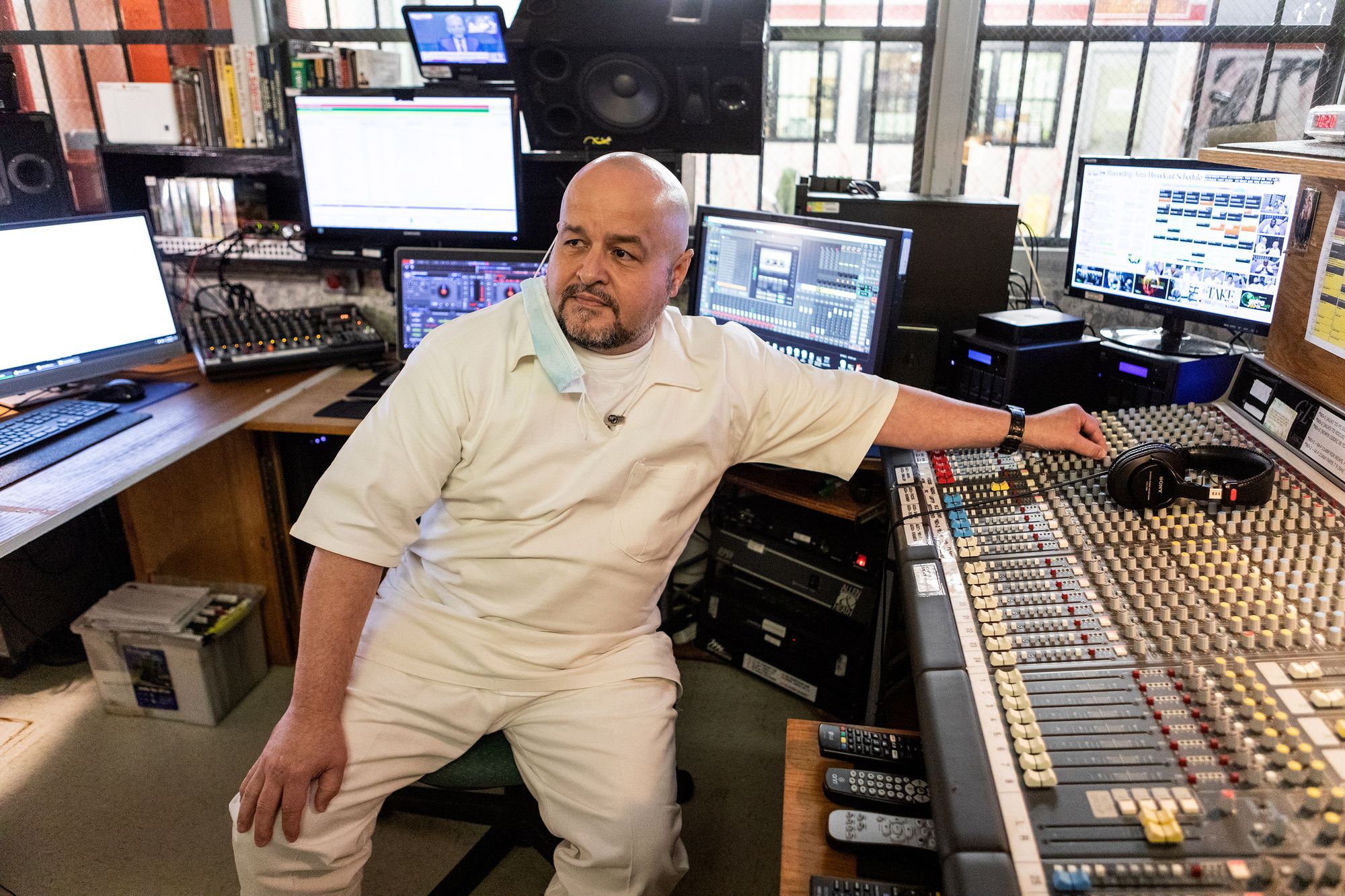 Known to his listeners as “Megamind,” Ramy Hozaifeh is the voice — and the driving force — behind a new radio station run from inside one of the most notorious prisons in Texas.