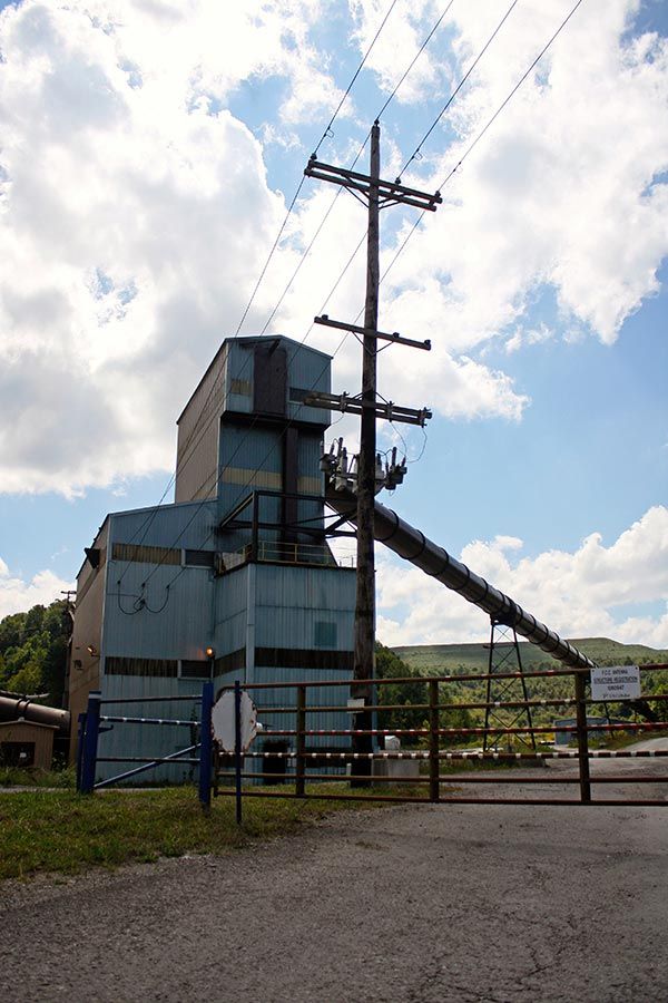 The site of the 2006 Sago Mine Disaster, a 30-minute drive from the Smith family home, in Upshur County, W. Va.