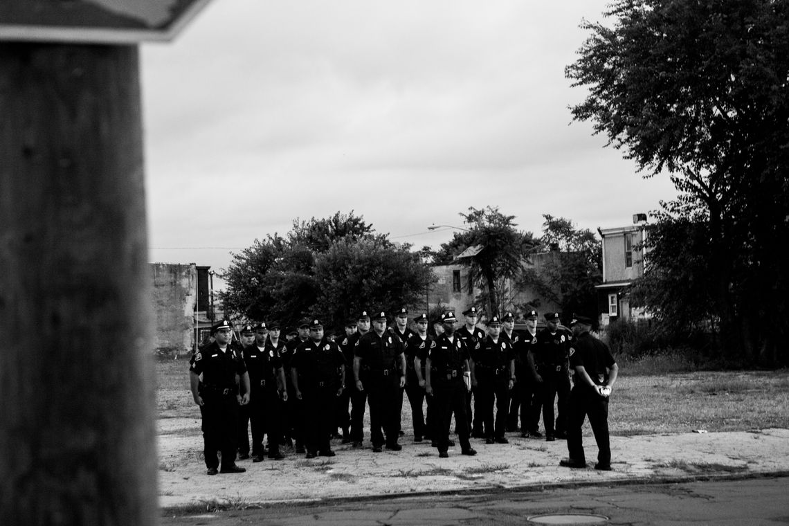 The new Camden County Police Force practices a mobilization drill on Aug. 7, 2013.