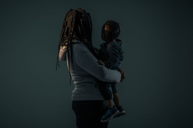 A mother with her son in South Carolina in January. He was taken from her and placed in foster care only to be returned weeks later.