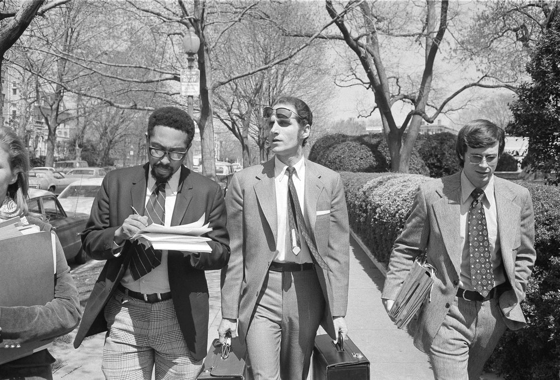 Anthony Amsterdam, center, a Stanford University law professor, led a team of lawyers in 1972 to convince the Supreme Court that the death penalty in America should be abolished.