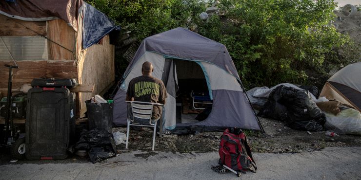 Darrell, who was convicted of sexual assault of his stepdaughter, lived in a tent in Miami-Dade County.