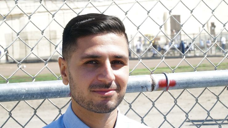 Adnan Khan at San Quentin State Prison in California.