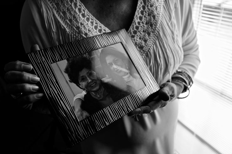 Rhonda Peck’s mother, Betty, left in photo, visited her son at FCI Beaumont so often she came to know everyone by name.  