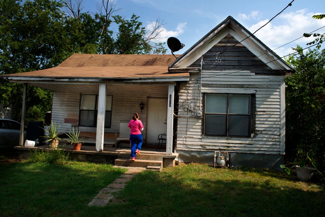 The house in Corsicana, Texas, was the scene of the deadly fire that killed three of Cameron Todd Willingham's children in 1991. 