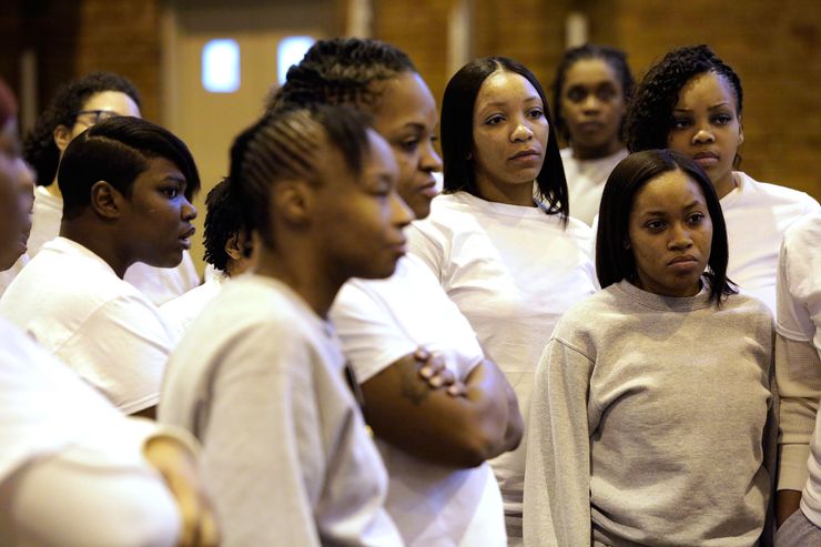 Women at the Logan Correctional Center in Lincoln, Ill., in 2016.