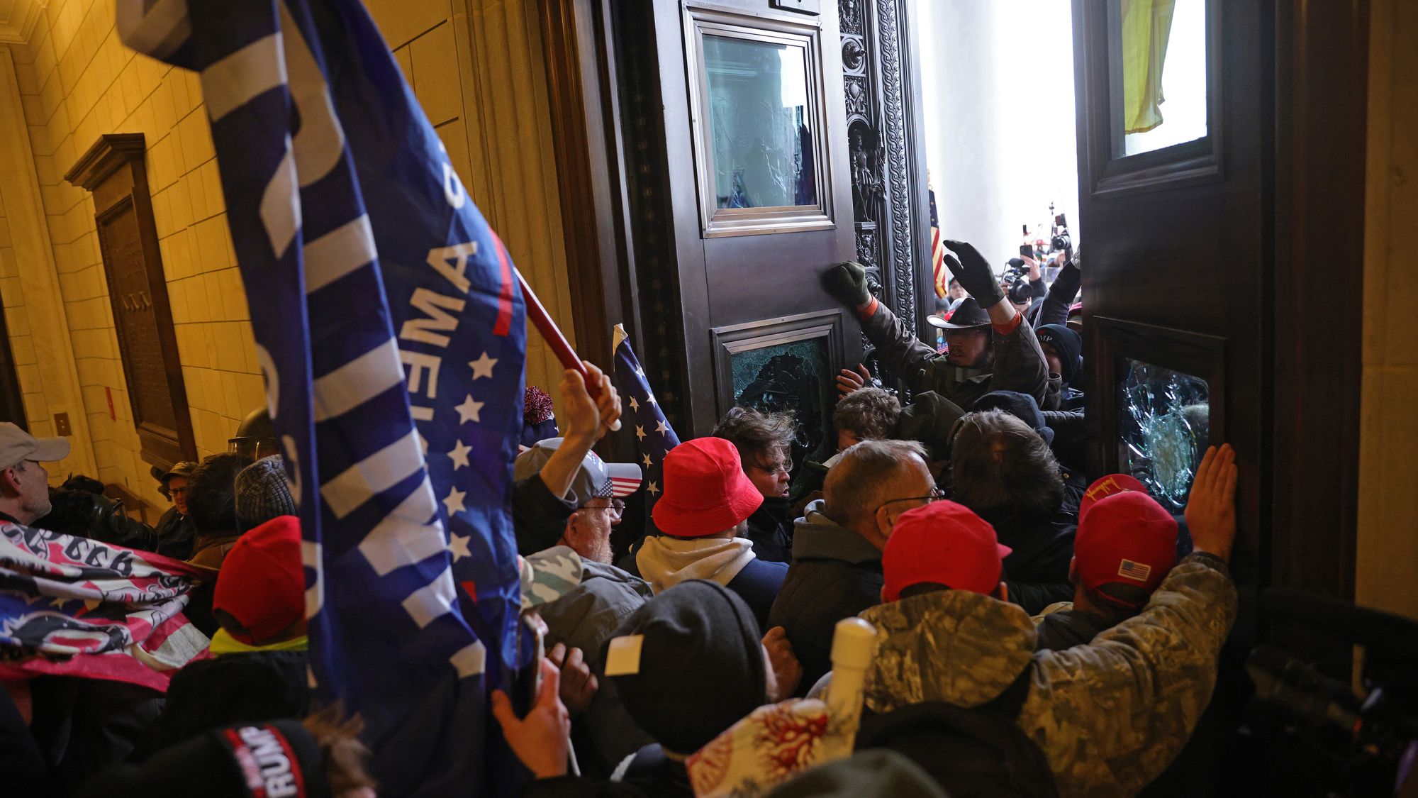 Insurrectionists broke into the U.S. Capitol on Jan. 6 in Washington, DC. 