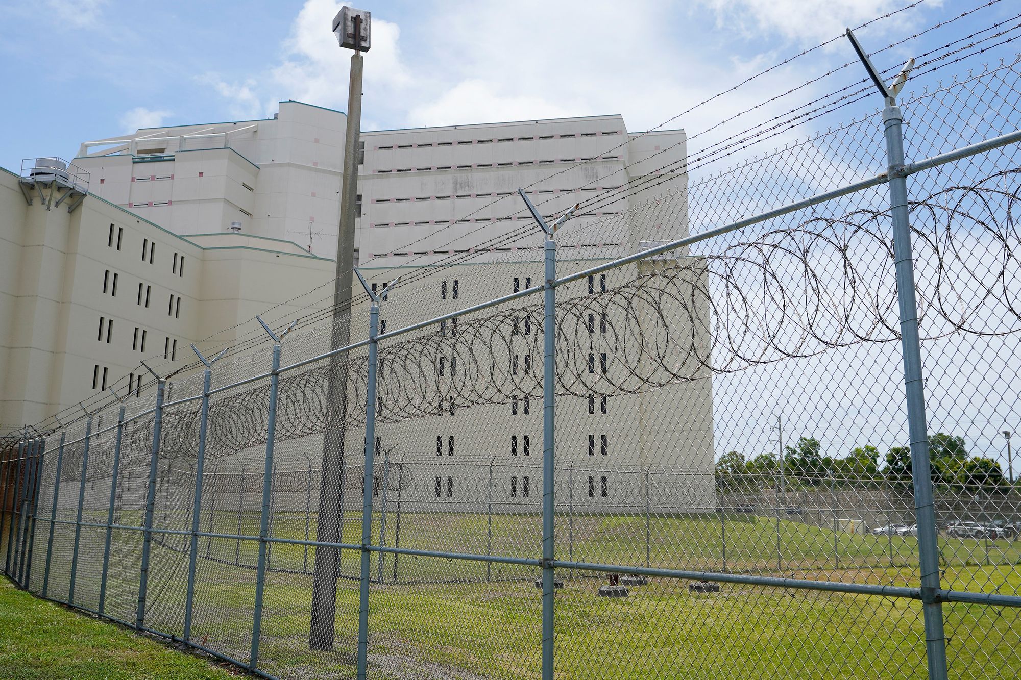 In Palm Beach County, Florida, the number of people in county jails, including the main detention center pictured here, dropped by nearly 250 during the pandemic.