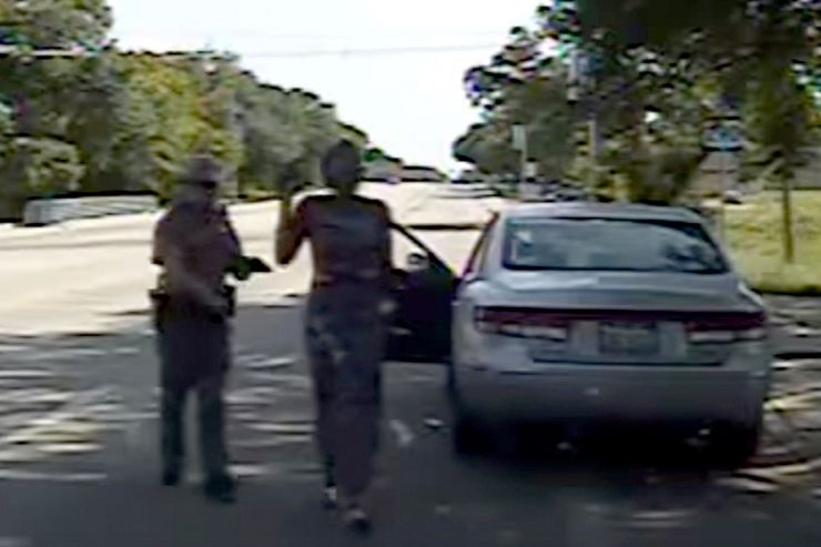 Video from a dashboard camera showed Sandra Bland’s arrest in a traffic stop in Prairie View, Texas, in July 2015.