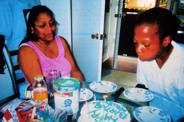 Venida Browder and her son Kalief Browder circa 2004, on what she remembers as Kalief’s 11th birthday.